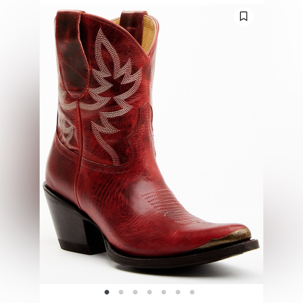 Idyllwind Women’s Wheels Western Booties Pointed Toe in Red size 7.5B